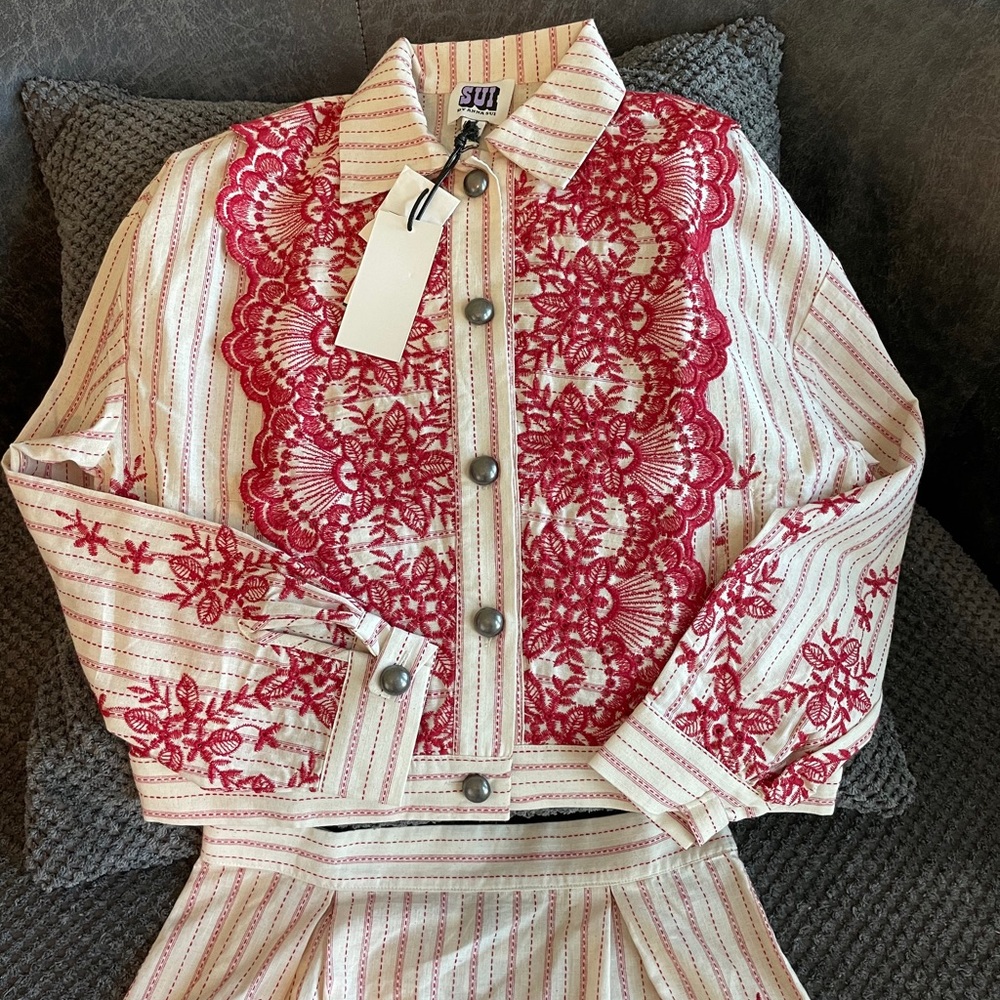 Sui by Anna Sui Embroidered Jacket